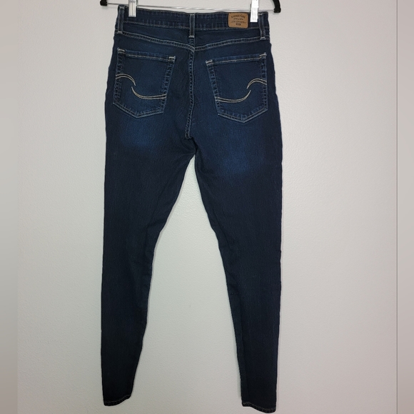 Levis Signature Woman Blue Waist 29 Length 32 Medium 8 Mid Rise Waterless - Picture 2 of 7